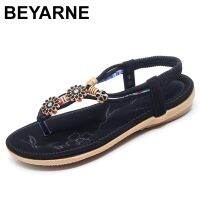 【CW】 BEYARNE Sandals Fashion Flip Flops Shoes Floral Ladies 2018 Flat Beach