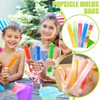 20Pcs Disposable Ice Popsicle Bags BPA Free Freezer Tubes with Zip Seals DIY Popsicle Molds for Yogurt Sticks Fruit Smoothies Ice Maker Ice Cream Moul