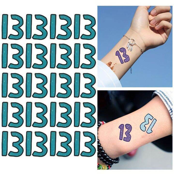 TAHVDF Swift Concert Taylor Swift Tattoo Stickers LongLasting Number