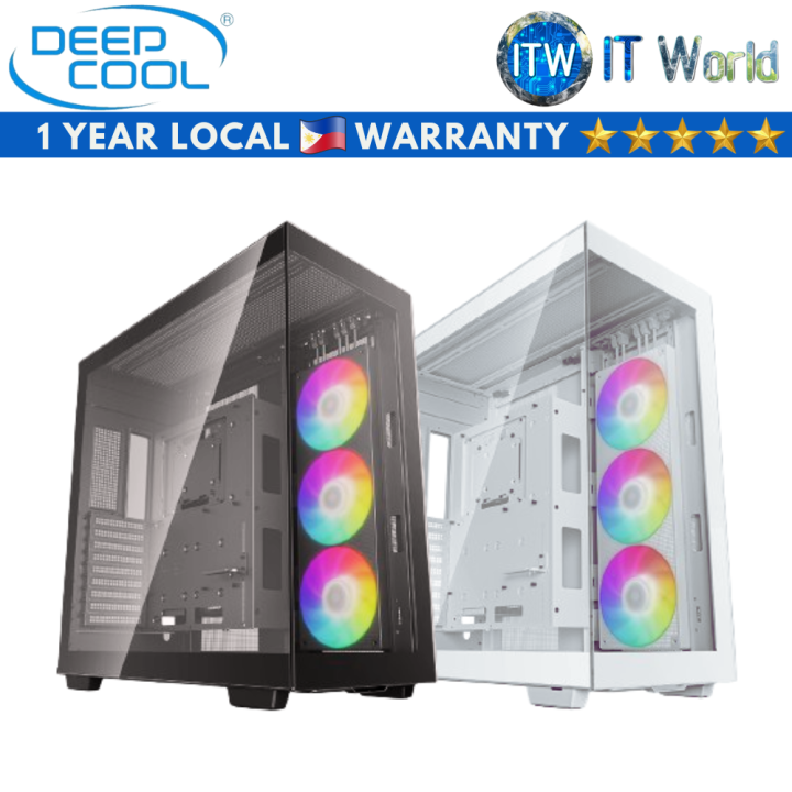 Deepcool CH780 Paronamic Tempered Glass ATX+ PC Case (Black | White ...