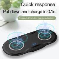 ☈ Fast 20W Dual 2 in1 Wireless Charger Pad for Airpods Pro for iPhone 8 X XR XS 14 13 12 11 Pro Samsung S22 S23 Induction Charging