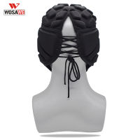 WOSAWE Football Soccer Goalkeeper Rugby Cap Head Guard Goalie Hat Helmet Adjustable Head Protector Cycling Sking Skateboard