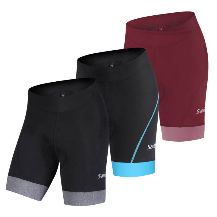 santic-cycling-shorts-women-padding-powerband-shockproof-exercise-bike-shorts-5-hours-women-road-bicycle-shorts-ks6009-gnb