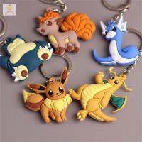 พวงกุญแจอะนิเมะญี่ปุ่น LOMBARDY พีวีซีสนอแลกซ์ Eevee Charizard ดราก้อนแอร์โปเกมอนพวงกุญแจถุงพวงกุญแจห้อยกระเป๋าพวงกุญแจอะนิเมะ