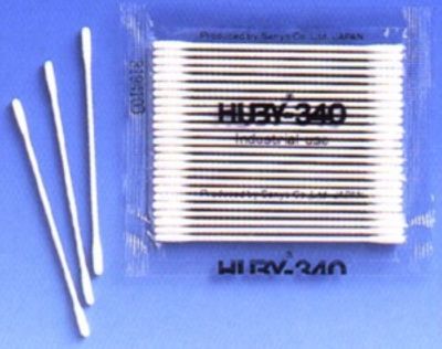 Free Shipping - Original 10 Pack ( 25 pc/pack ) HUBY-340 BB-002 HUBY Swab Paper Handle Cotton Cleaning Swab for printer clean
