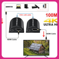 ตัวแปลงวิดีโอตัวต่อขยาย HDMI 4K 100ม. ผ่าน CAT5e Cat6สายเครือข่ายสายแลนอีเธอร์เน็ต RJ45 UTP 1080P 60ม. สำหรับ PS4 PS3 PS5พีซีไปยังทีวี Xbox