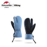 （ At） Naturehike ถุงมือกันลมและกันฝนกลางแจ้งสำหรับผู้ชายและผู้หญิงถุงมืออุ่นกำมะหยี่หนา