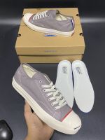 รองเท้าCONVERSE JACK PURCELL TRICOLINE RH GREY SIZE.36-40 รองเท้าผ้าใบ รองเท้าแฟชั่น รองเท้าลำลอง รองเท้าใส่เที่ยยว นุ่ม เบา ใส่สบาย (ขายดีมากก)