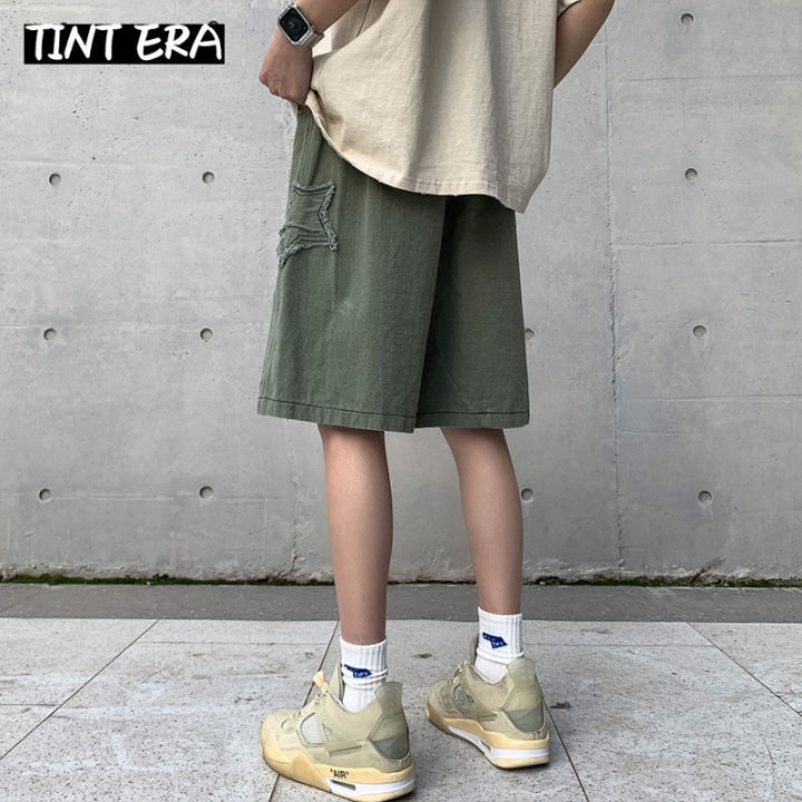 tint-era-y2k-mens-streetwear-breeches-star-เกาหลี-harajuku-pocket-denim-hip-hop-cargo-สั้นกางเกง-grunge-bermudas-กางเกงยีนส์กางเกงขาสั้น