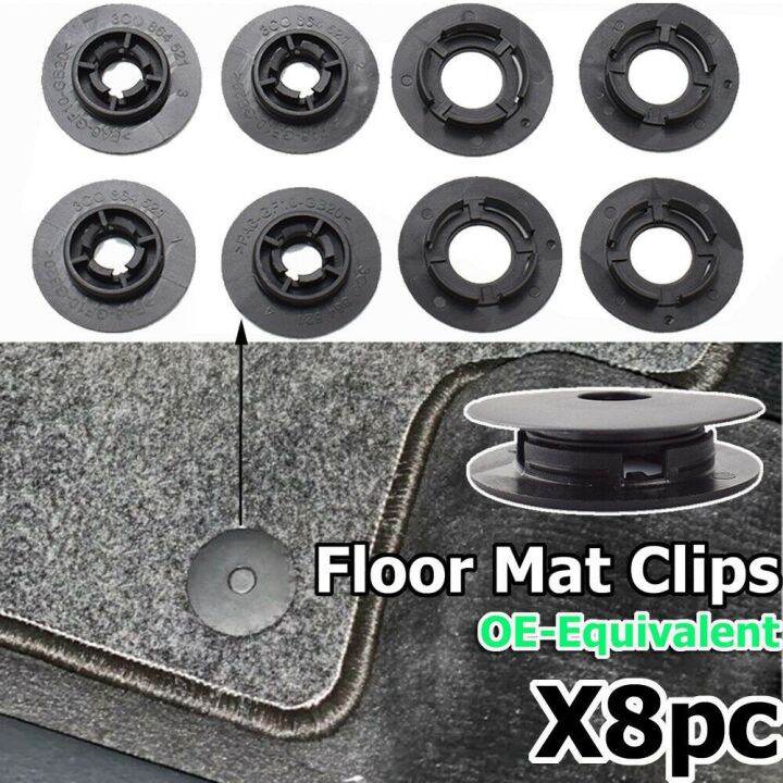 Automart 8pcs Fixing Clip Car Mat Caret Clips Retention Fixing For