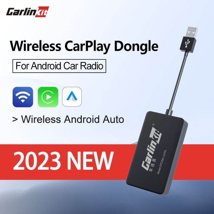 CarlinKit USB Android Auto Adapter Wireless Apple CarPlay Dongle Mirror ...