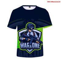 2023 newcall of Duty warzone เสื้อยืดกีฬาแห้งพอดีวิ่งออกกำลังกายเสื้อยืด