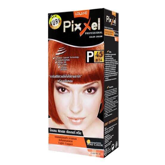 lolane-pixxel-color-cream-โลแลน-พิกเซลคัลเลอร์-p45-สีบลอนด์อ่อนประกายทองเหลือบทองแดง-เฉดสีแฟชั่น-100-g