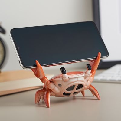 Weightlifting Crab Bluetooth Desktop Holder Personalized Decoration
