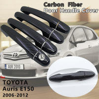 Carbon Fiber Door Handle Cover Catch Trim Car Accessories for Toyota Auris Corolla Blade E150 2006 2007 2008 2009 2010 2011 2012