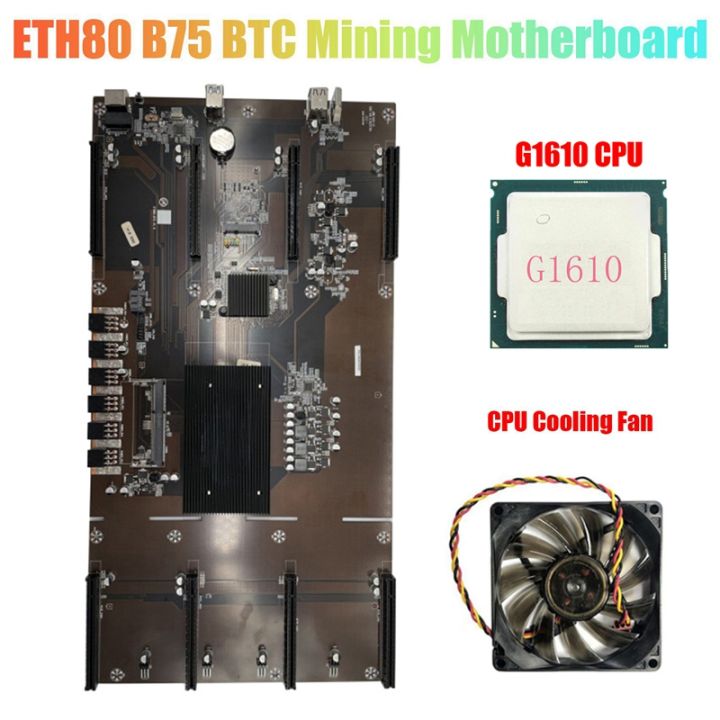 eth80-b75-btc-mining-motherboard-g1610-cpu-cpu-cooling-fan-8xpcie-16x-lga1155-support-1660-2070-3090-graphics-card