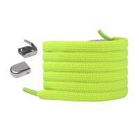 1 Pair Elastic Shoelaces Press Buckle Rubber Band Lazy Shoestring Sports Shoe Lace Green