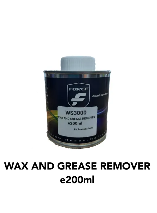 WS3000 WAX AND GREASE REMOVER e200ml FOC SOLVENT WIPE Lazada