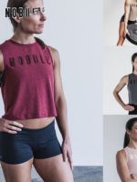 ✺☌✴ NOBULL womens short vest Crossfit comfortable sports top fitness yoga squat deadlift four-color hair