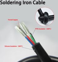 【cw】 1M T12 Soldering Iron Station 2 3 4 5 6 8 Cores Silicone Wire Cable Tinned Copper PTFE Insulation High Temperature Soft Line