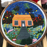 DIY 3D สเตอริโอเย็บปักถักร้อยวัสดุแพคเกจ Handmade Cross Stitch ชุด Starry Sky Scenery รูปแบบเย็บปักถักร้อยชุด Beginner Bordado