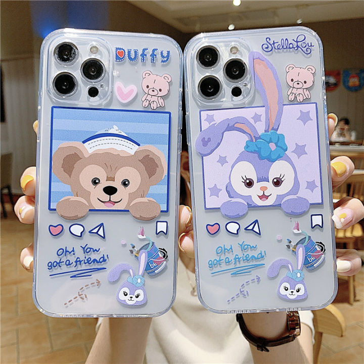 เคสลายการ์ตูนรูปลิงกระต่ายที่ชัดเจนสำหรับ-samsung-galaxy-a25-a24-a54-a34-a72-a14-a04s-a73-a53-a52s-a03s-a22-a30s-a32-a52-a50s-a12-a22-a70-m54-a02s-a21s-a31-m23-a51-a71-m11-m14-a20s-m20-a10s-a11-a01ฝาห