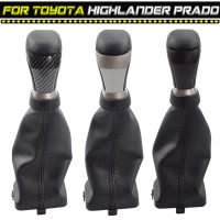 Fit สำหรับ Toyota Highlander 2015-19 Land Cruiser Prado 18-19เกียร์ Shift Knob เกียร์อัตโนมัติ