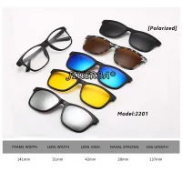 【AIMURUSI】【READY STOCK】Clip on Magnetic Sunglasses womenmen polarised Magnet Clip Myopia glasses