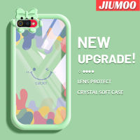 เคส JIUMOO สำหรับ Realme C2 C2S เคส A1K OPPO เคสแฟชั่นนำโชคยิ้มสีสันสดใสมอนสเตอร์ตัวน้อยกันกระแทกแบบใสเคสมือถือป้องกันซิลิโคนเรียบง่ายปลอกความคิดสร้างสรรค์โปร่งใส