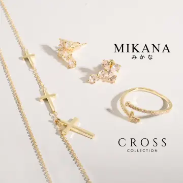 Mikana Birth Flower 14k Gold Plated March Daffodil Jewelry Set Accessories  For Women Necklace Earrings Jewelries fashion korean free shipping sale  japanese infinity gift box