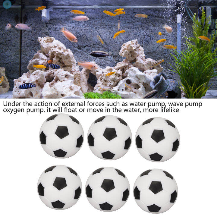 Mini Soccer Decoration Floating Aquarium Soccer Decoration for Aquarium