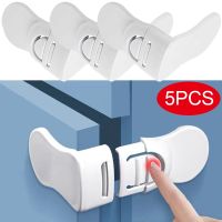 Home Baby Safety Locks Drawer Lock Anti-Pinching Hand Cabinet White Drawer Locks Refrigerator Lock Buckle Children Protection