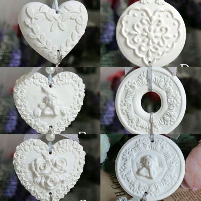 【YF】 Mold Silicone Heart-shaped Leaves Angels Roses Garlands Angel Wreaths 6 Styles Handmade Fondant Mould For Aroma Molds PRZY