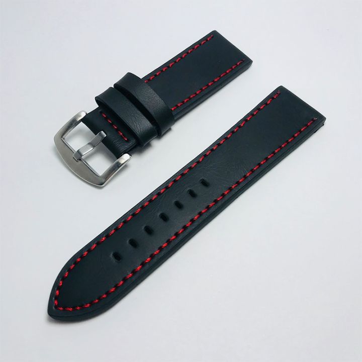 high-quality-genuine-cowhide-leather-watch-strap-stainless-steel-buckle-watchband-fashion-unisex-watch-accessories-watch-band
