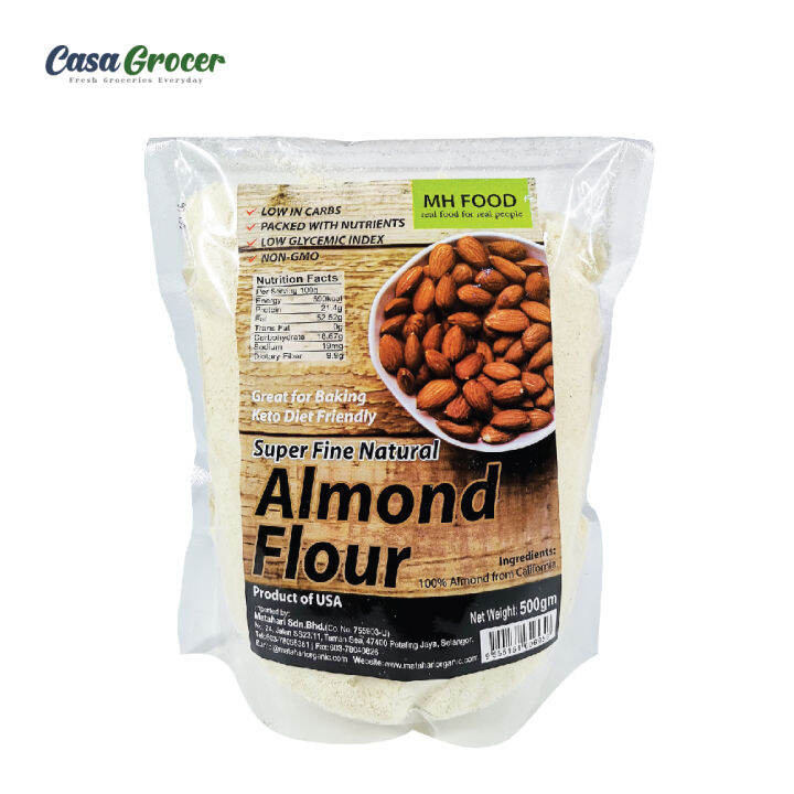 MH Super Fine Natural Almond Flour 超细杏仁粉 Lazada