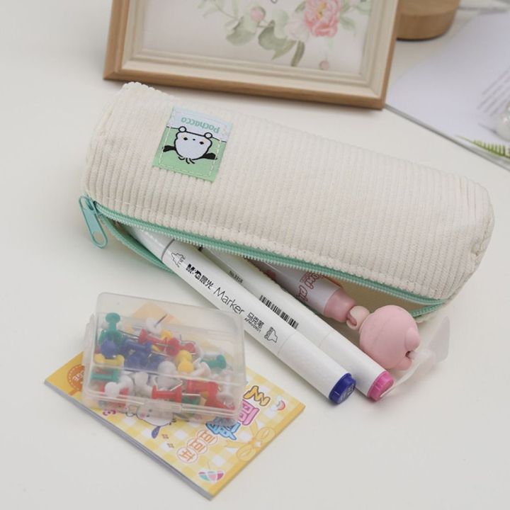 sameple-ผ้าลูกฟูก-กระเป๋าใส่ปากกา-ซิปมีซิป-kuromi-puppy-pochacco-กล่องใส่ดินสอ-จุได้มาก-กระเป๋าใส่เครื่องเขียน-ของขวัญสำหรับนักเรียน