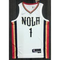 【Hot Pressed】2022 Nba New Orleans Pelicans No.1 Williamson White City Edition Basketball Jersey