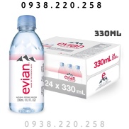 Thùng Nước Khoáng Evian 330ml 24 chai