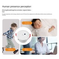 1ชิ้น Zigbee Smart Human Presence Sensor Human Motion Sensor พลาสติกสีขาวสำหรับ Home Smart Life