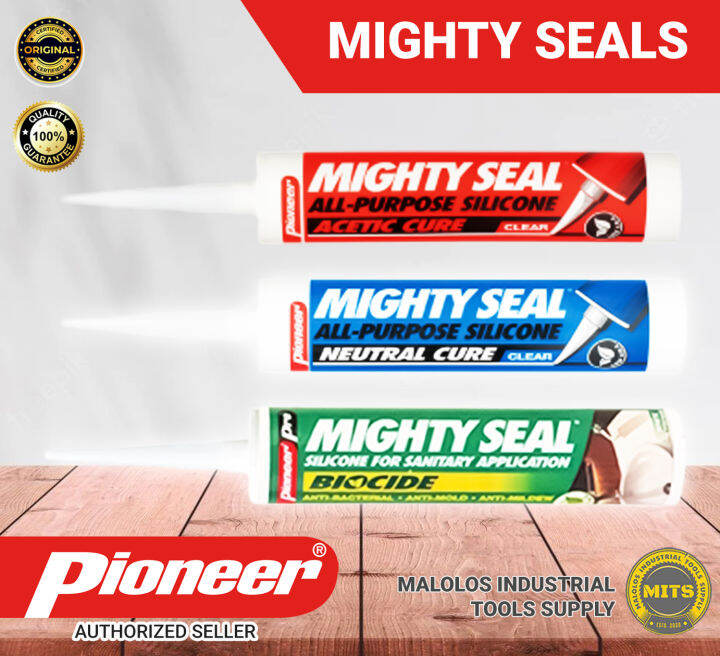 Pioneer Mighty Seal All Purpose Silicone Sealant Neutral Cure Biocide