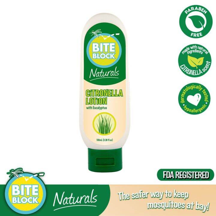 Bite Block Naturals Insect Repellent Citronella Lotion 100mL Lazada PH