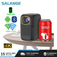 Salange X6 มินิโปรเจคเตอร์แบบพกพาในตัว 10400mAh แบตเตอรี่ออโต้โฟกัส 5G Wifi 4K 1080P บลูทู ธ Android 9.0 โปรเจคเตอร์กลางแจ้งสำหรับโรงภาพยนตร์