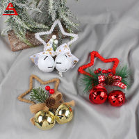 SaTine Christmas Tree Pendant ตกแต่งคริสต์มาส Pentagram Bell อุปกรณ์เสริมจี้ DIY จี้