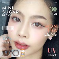 คอนแทคเลนส์ Mini Sugar Brown / Gray (Montra) ขนาดมินิ ? ขนาดเลนส์ 14.0