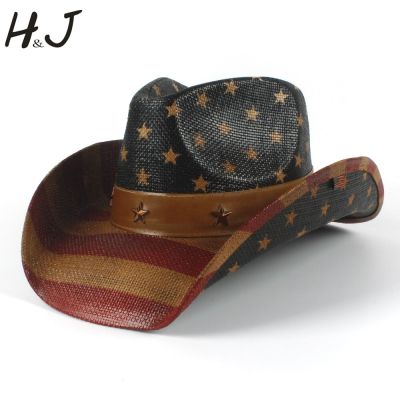 Cowboy Hat 100% Handmade Summer Straw Women Men Western Sombrero Hombre Sun Cowboy Cap Beach Sun Hat With Good Package▤