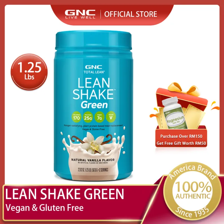 [NEW LAUNCH] GNC Total Lean Shake Green Natural Vanilla Flavor 1.25LB