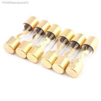 ✕ Zinc Alloy 10x38mm 10 Pcs 60A 40A 30A 80A 100A Glass Tube Gold Tone Clear AGU Fuse for Car Audio Silver Glass Fuse