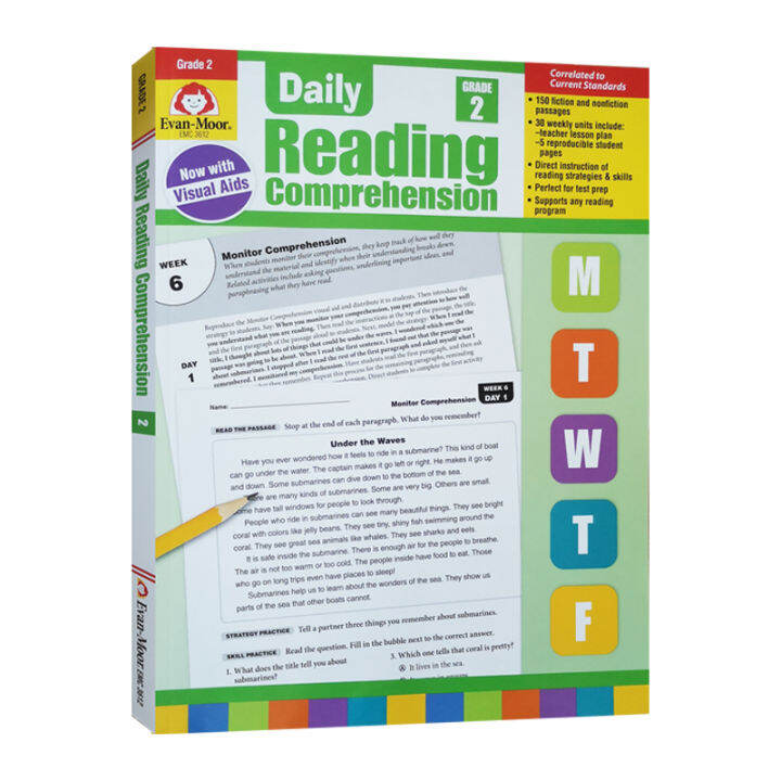 Evan Moore daily reading comprehension grade 2 te daily practice series ...