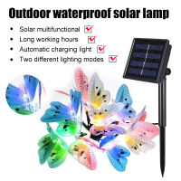 【คลังสินค้าพร้อม】Zir Mall Original Butterfly Solar String Lights Outdoor 20 LED Waterpoof LED Solar Butterfly Lights Outdoor Garden Holiday Christmas Decoration Lamp Fiber Optic Waterproof