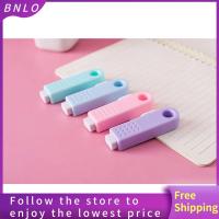 BNLO ยางลบดินสอสีพาสเทลน้ำหนักเบามี4สีนิ่ม12แพ็กยางลบหดได้อุปกรณ์สำนักงาน